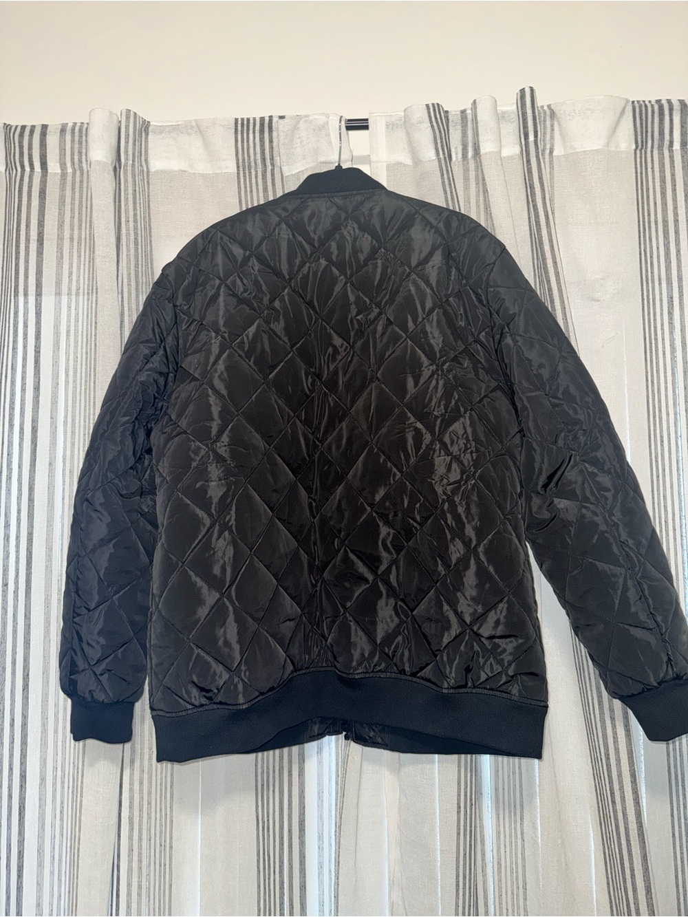 NWT Men's Quilted Bomber Jacket - Black SIZE XXL - Picture 8 of 8
